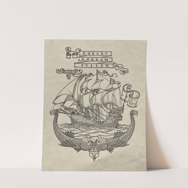 Robert Gorham Fuller, Ex Libris inscribed by Frederick Garrison Hall