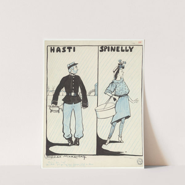 Robert Hasti et Andrée Spinelly dans ‘Bigre!’ de Rip (1910) by Yves Marevéry