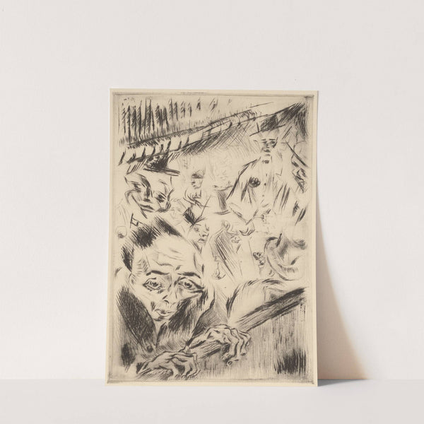 Robert in the Theater (1918) by Walter Gramatté