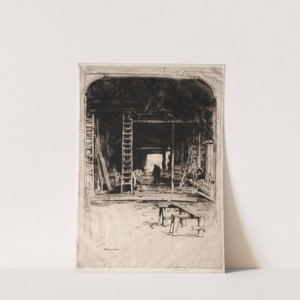 Robert Lee’s Workshop (1905) by David Young Cameron