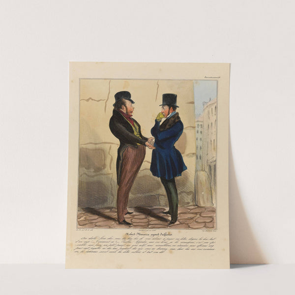 Robert Macaire agent d’affaires. (1836-1838) by Honoré Daumier