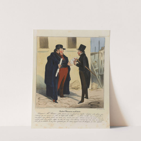 Robert Macaire architecte (1836-1838) by Honoré Daumier