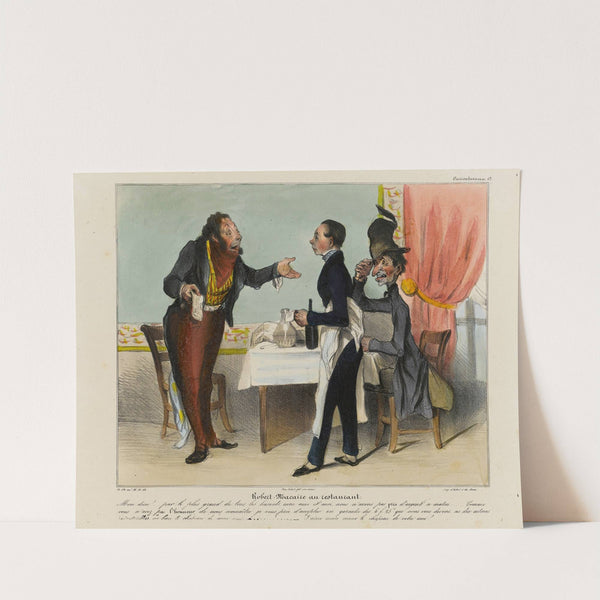 Robert Macaire au restaurant (1836-1838) by Honoré Daumier
