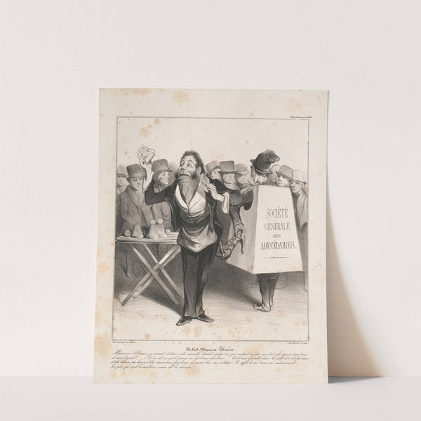Robert Macaire Bookseller (1836) by Honoré Daumier