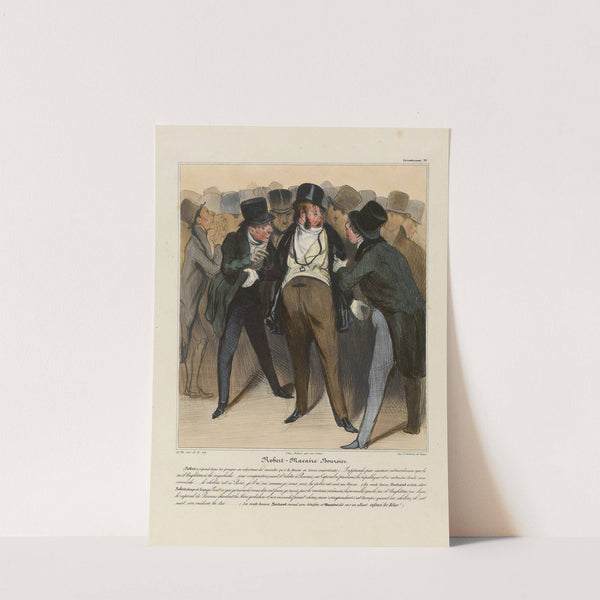 Robert Macaire boursier (1836-1838) by Honoré Daumier