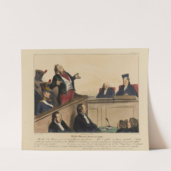 Robert Macaire devant ses juges (1836-1838) by Honoré Daumier