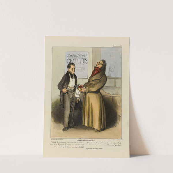 Robert Macaire médecin (1836-1838) by Honoré Daumier