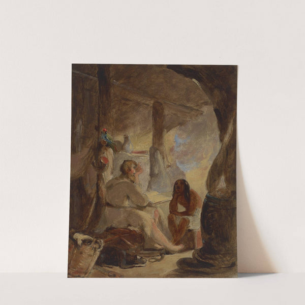 Robinson Crusoe and Friday in the Cave by Thomas Sully