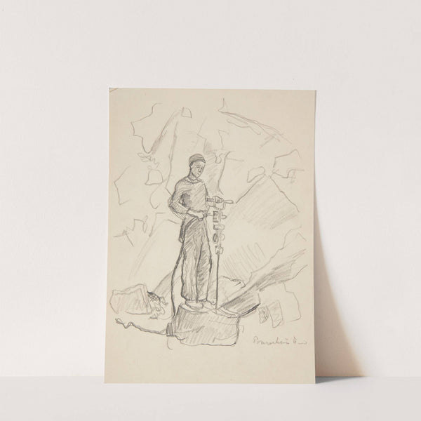 Robotnik pracy przymusowej w kamieniołomach by Ivan Ivanec