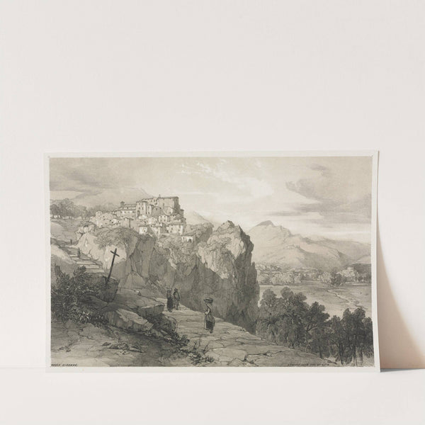 Rocca Giovane (1841) by Edward Lear