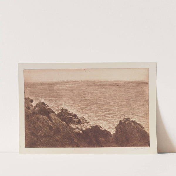 Rochers à Monte-Carlo (1887) by Henri-Charles Guérard