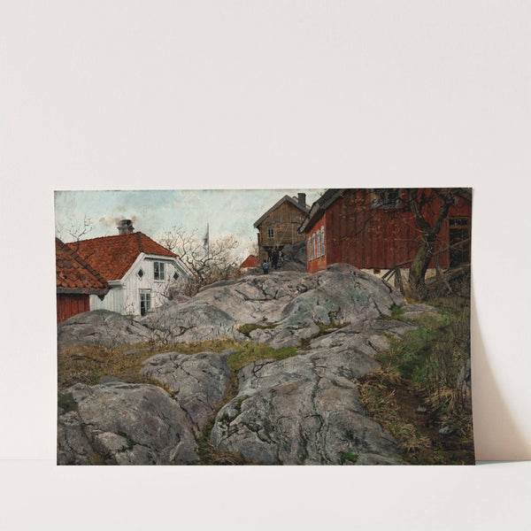 Rock, Motif from Kragerö (1882) by Frits Thaulow