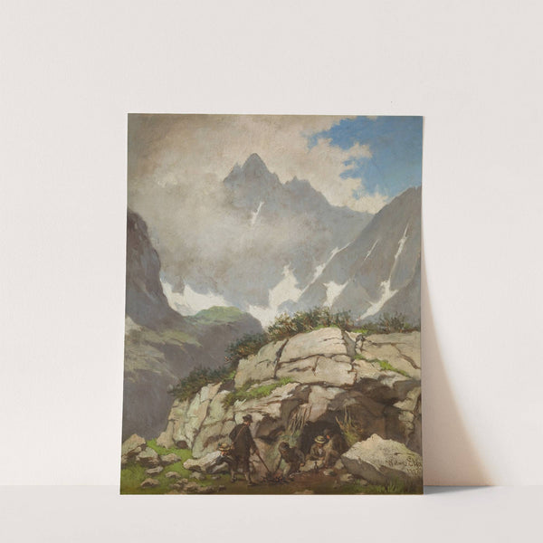 Rock Refuge of Reverend Stolarczyk in the Tatra Mountains by Walery Eljasz-Radzikowski