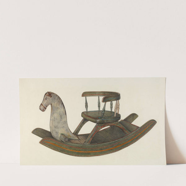 Rocking Horse (c. 1940) by Mina Lowry