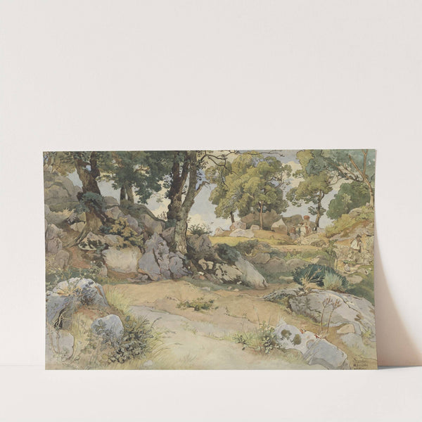 Rocks and Oaks in the Serpentara by Victor Paul Mohn