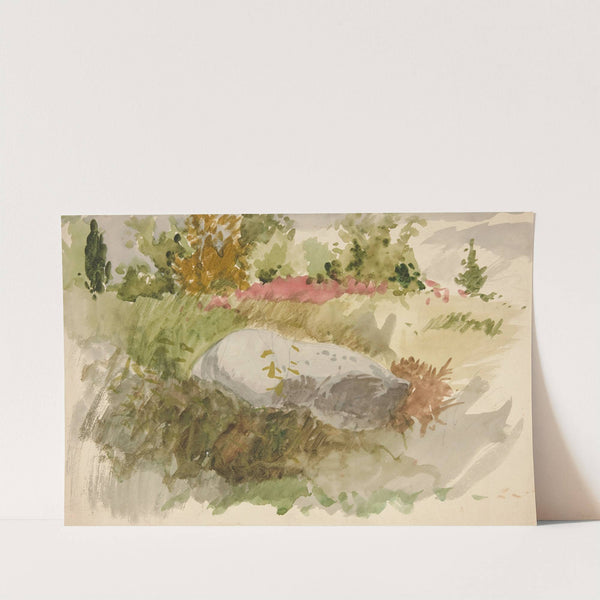 Rocks and Shrubs by Edwin Austin Abbey