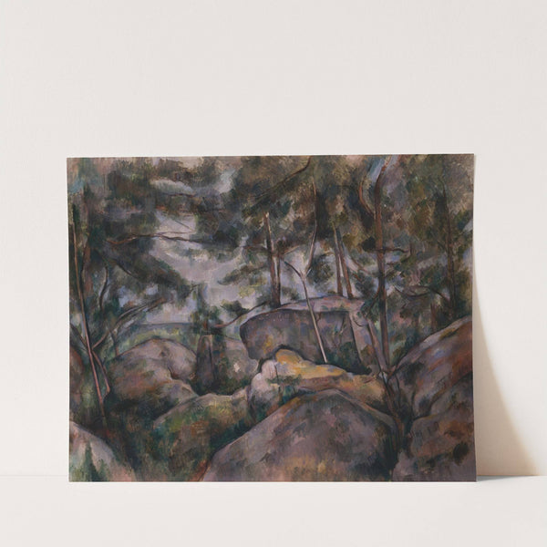 Rocks in the Forest (1890s) by Paul Cézanne