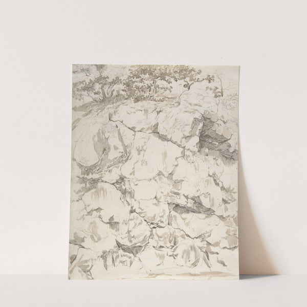 Rocky Cliff by Johann Christian Reinhart