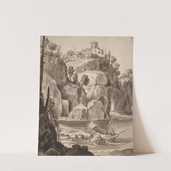 Rocky Coast with a Boat by Joos de Momper