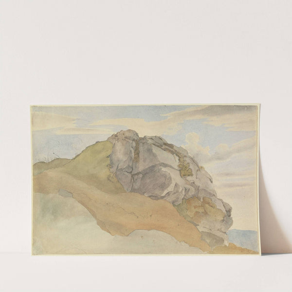 Rocky Outcropping (about 1825) by Ernst Ferdinand Oehme