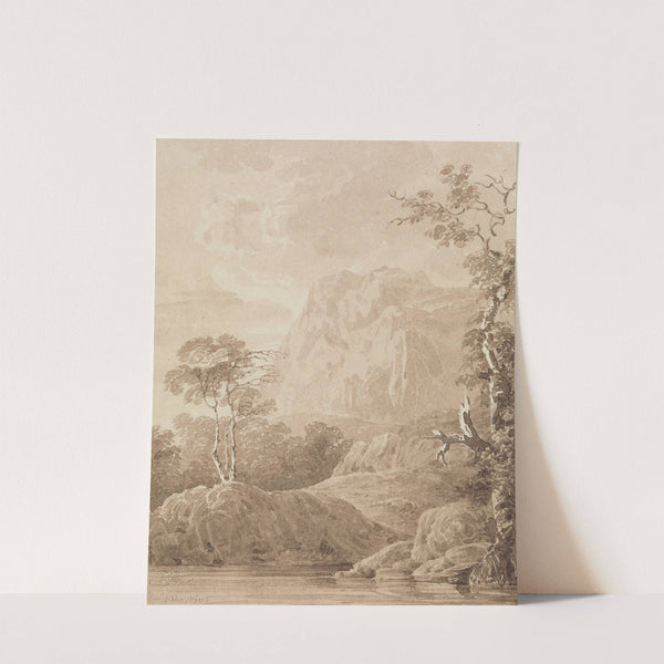 Rocky River Landscape by John Martin