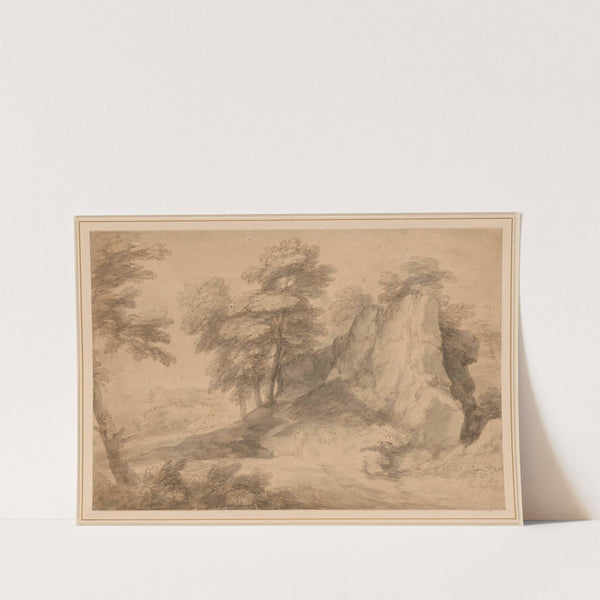 Rocky Wooded Landscape with Figures by Thomas Gainsborough