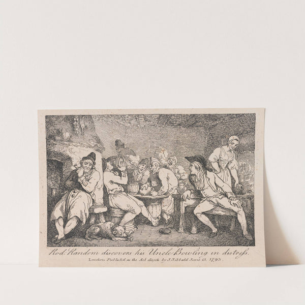 Rod; Random discovers his Uncle Bowling in distress (1793) by Thomas Rowlandson