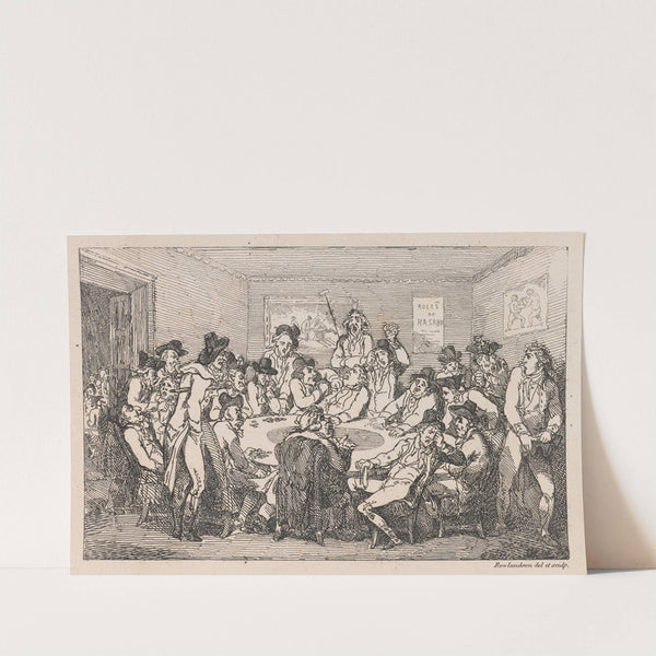 Rod; Random visits a gaming table (1793) by Thomas Rowlandson