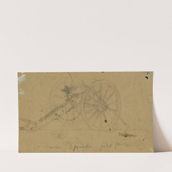 Rodman 10 pounder field piece (1860-1865) by Alfred Rudolph Waud