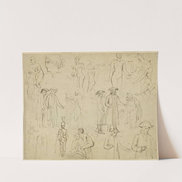 Roger de Coverley and the Gypsies (verso) by Thomas Stothard