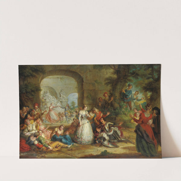 Roland And The marriage Of Angelique (1733) by Charles-Antoine Coypel