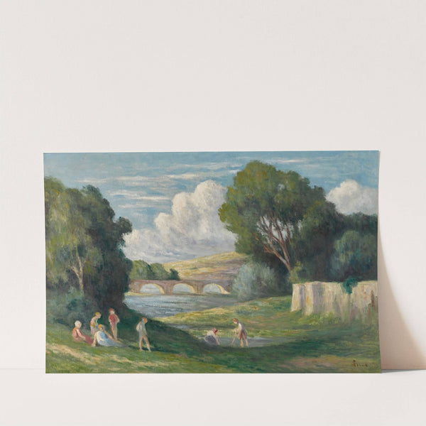 Rolleboise, baigneurs près du bras de Seine (1930) by Maximilien Luce