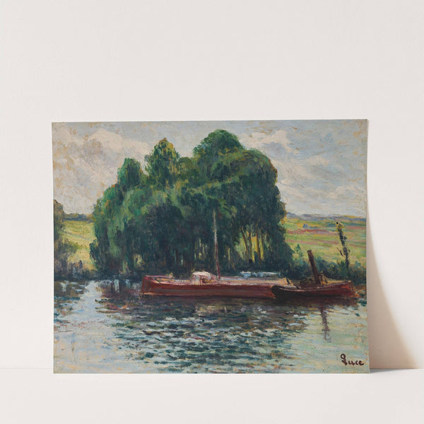 Rolleboise, La Seine by Maximilien Luce