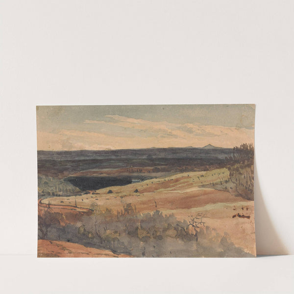 Rolling Fields, Mountains in Distance by Thomas Sully