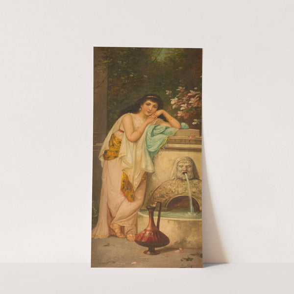 Roman beauty at a spring by Josef Sühs