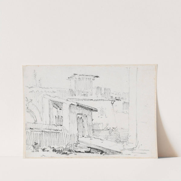 Roman Buildings with an Open Shed by Joseph-Marie Vien