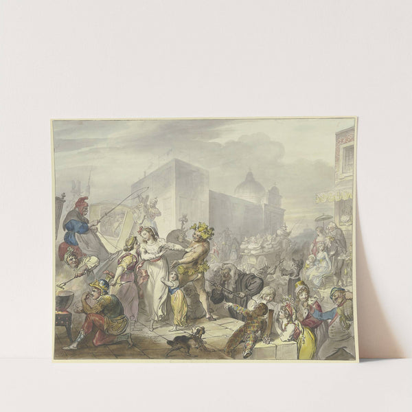 Roman carnival scene by Johann Heinrich Ramberg