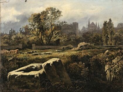 Roman Cemetery In Avenches, Switzerland
