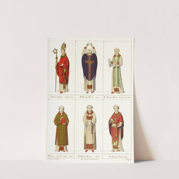 Roman, English, and German Ecclesiastics by Augustus Pugin