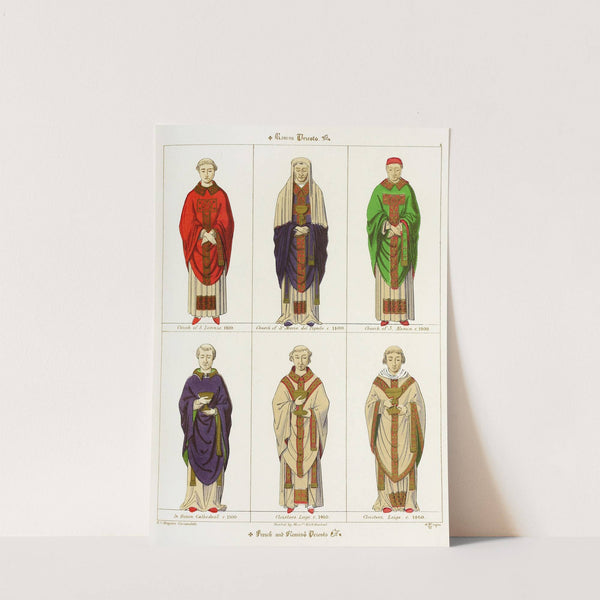 Roman, French, and Flemish Priests by Augustus Pugin