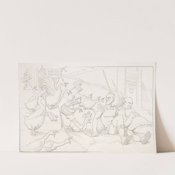 Roman History. The suffrage geese of Juno arouse the guardians of the capital (1914) by Otho Cushing