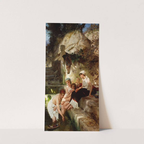 Roman idyll – Before the bath by Henryk Siemiradzki