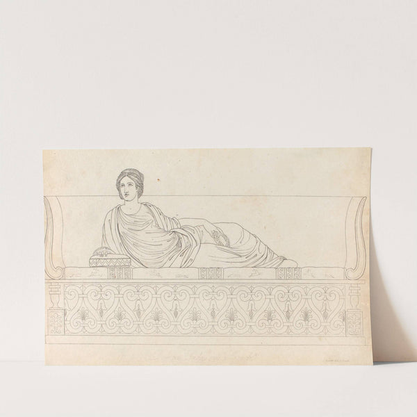 Roman lady on a couch by Thomas Baxter