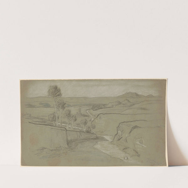 Roman Landscape (c. 1900) by Elihu Vedder