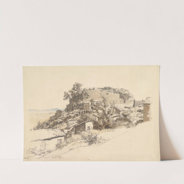 Roman Landscape near Rocca di Papa by Ernst Furchtegott Mohn