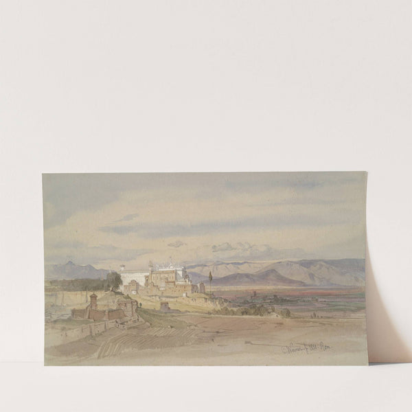 Roman Landscape with San Giovanni in Laterano (1850) by Carl Friedrich Heinrich Werner