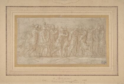 Roman or Greek Warriors Celebrating after a Victory