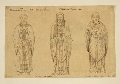 Roman priests; Church of St. Lorenzo, 1410; St. Maria del Popolo, 1400