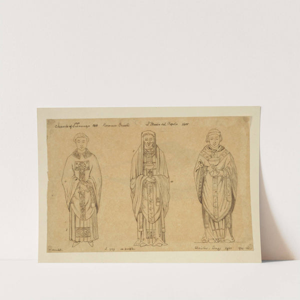 Roman priests; Church of St. Lorenzo, 1410; St. Maria del Popolo, 1400 by Stewart Watson