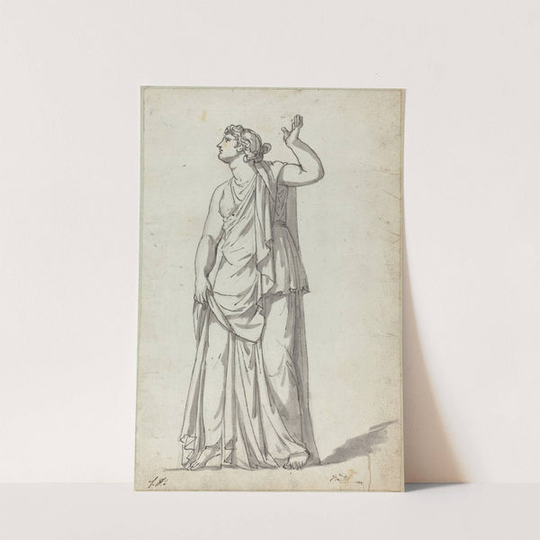 Roman Statue of a Muse (Anchyrrhoe) by Jacques Louis David